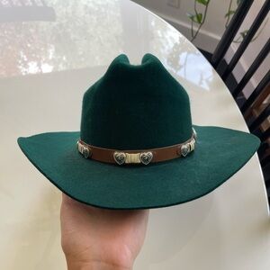 Wrangler Riata Rodeo Queen Green Western Hat - 6 7/8